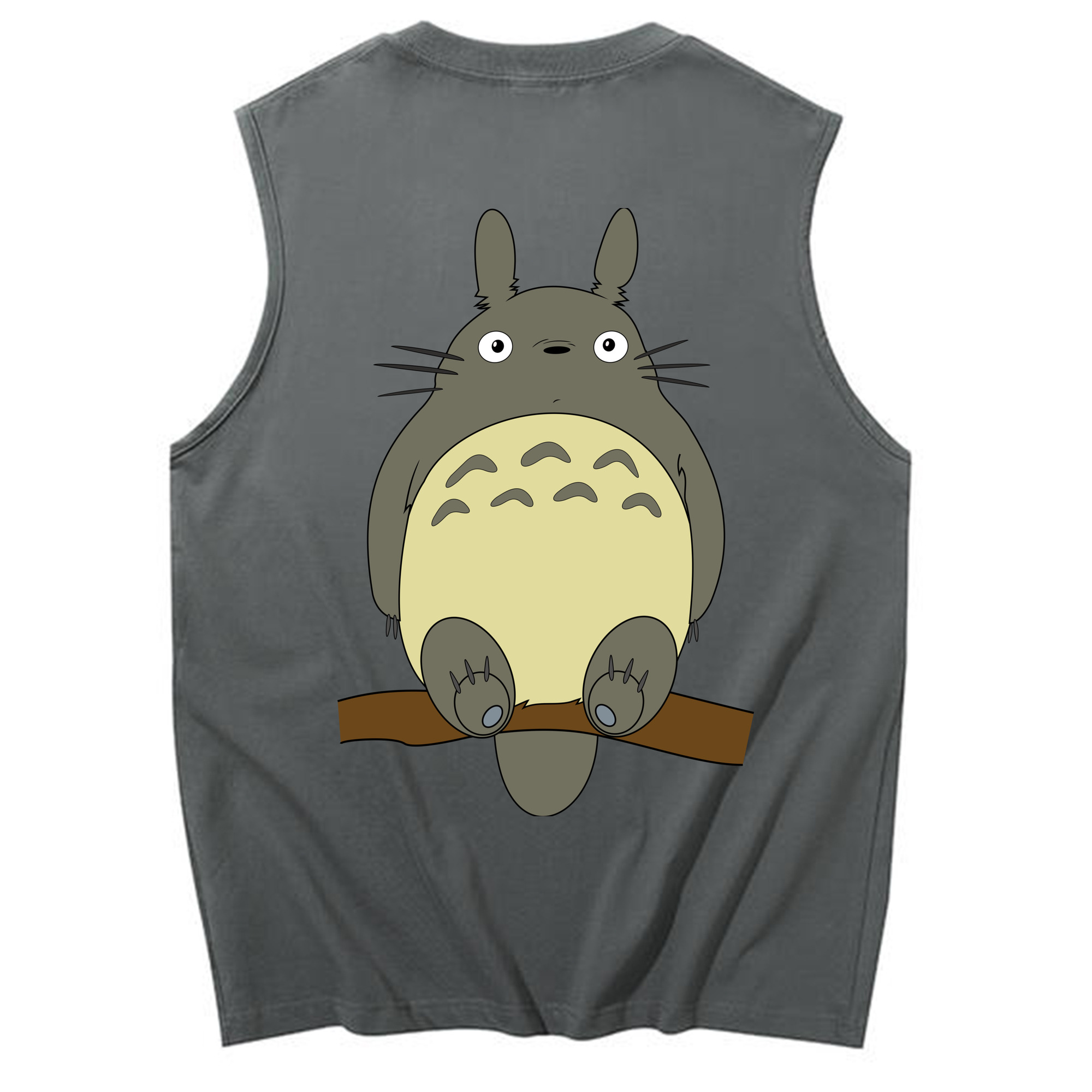 （画像用） となりのトトロ 草壁メイ 草壁サツキ My Neighbor Totoro Satsuki Kusakabe Mei Kusakabe コットン100％タンクトップ（背面プリント）